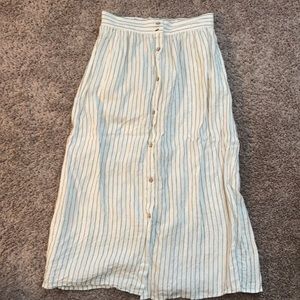 Linen Midi Skirt Size S